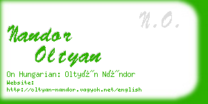 nandor oltyan business card